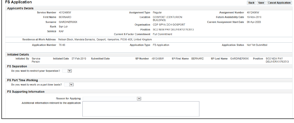 Flexible service image